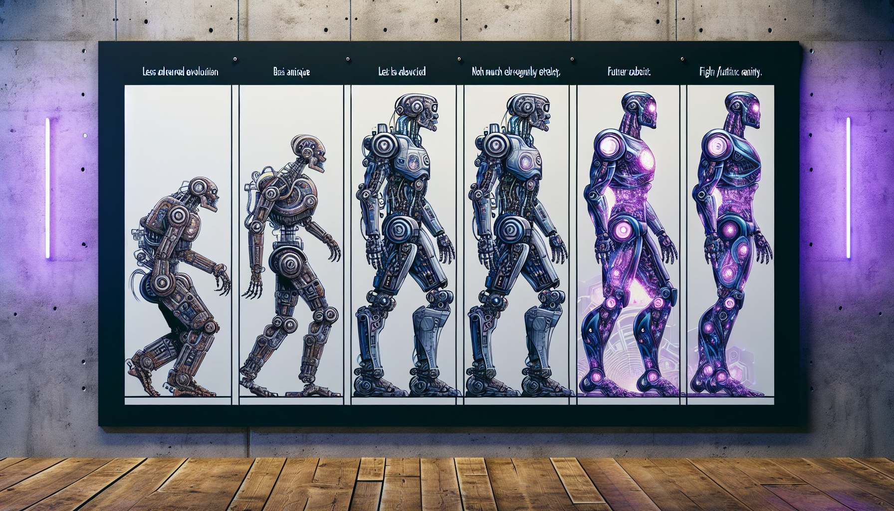 evolution progressive robots steampunk a futuriste design avance violet hyperrealiste.jpeg